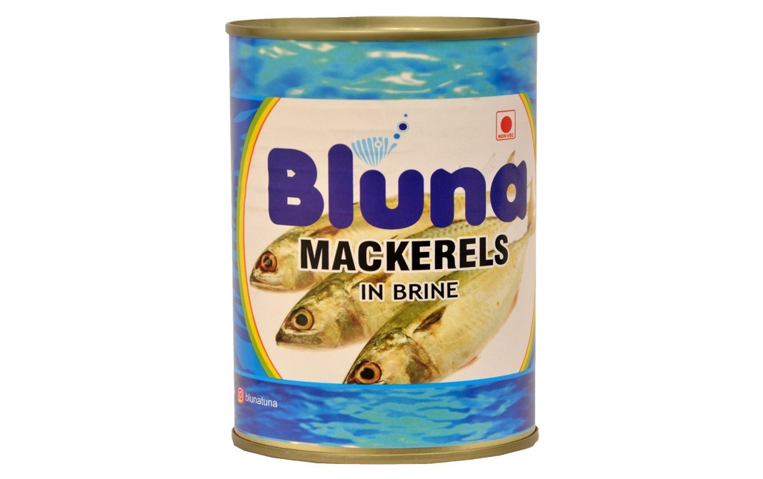 Bluna Mackerels In Brine    Tin  425 grams